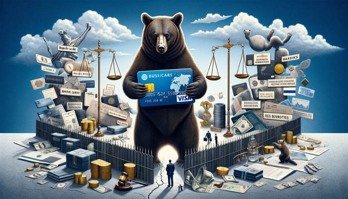 Банки под угрозой штрафов за открытие карт Visa для россиян